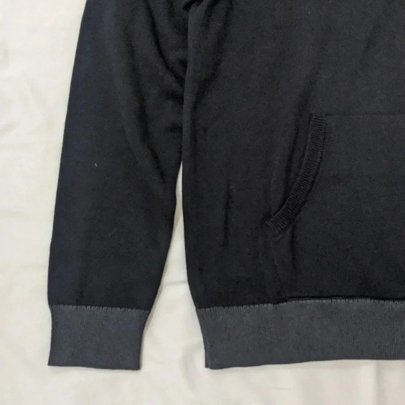 NWT Express Drawstring Cowl Neck Sweater, Color Black/Gray Size L - Picture 4 of 13